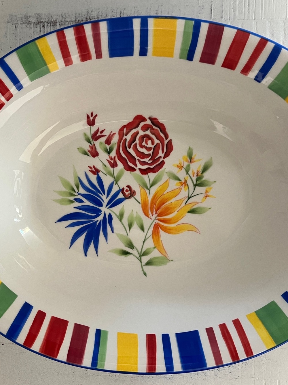 Encore Promotions Serape Oval Serving Bowl / Platter